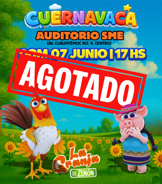 LA GRANJA DE ZENÓN en CUERNAVACA - MORELOS 🗓️DOM 07 JUNIO -17hs
